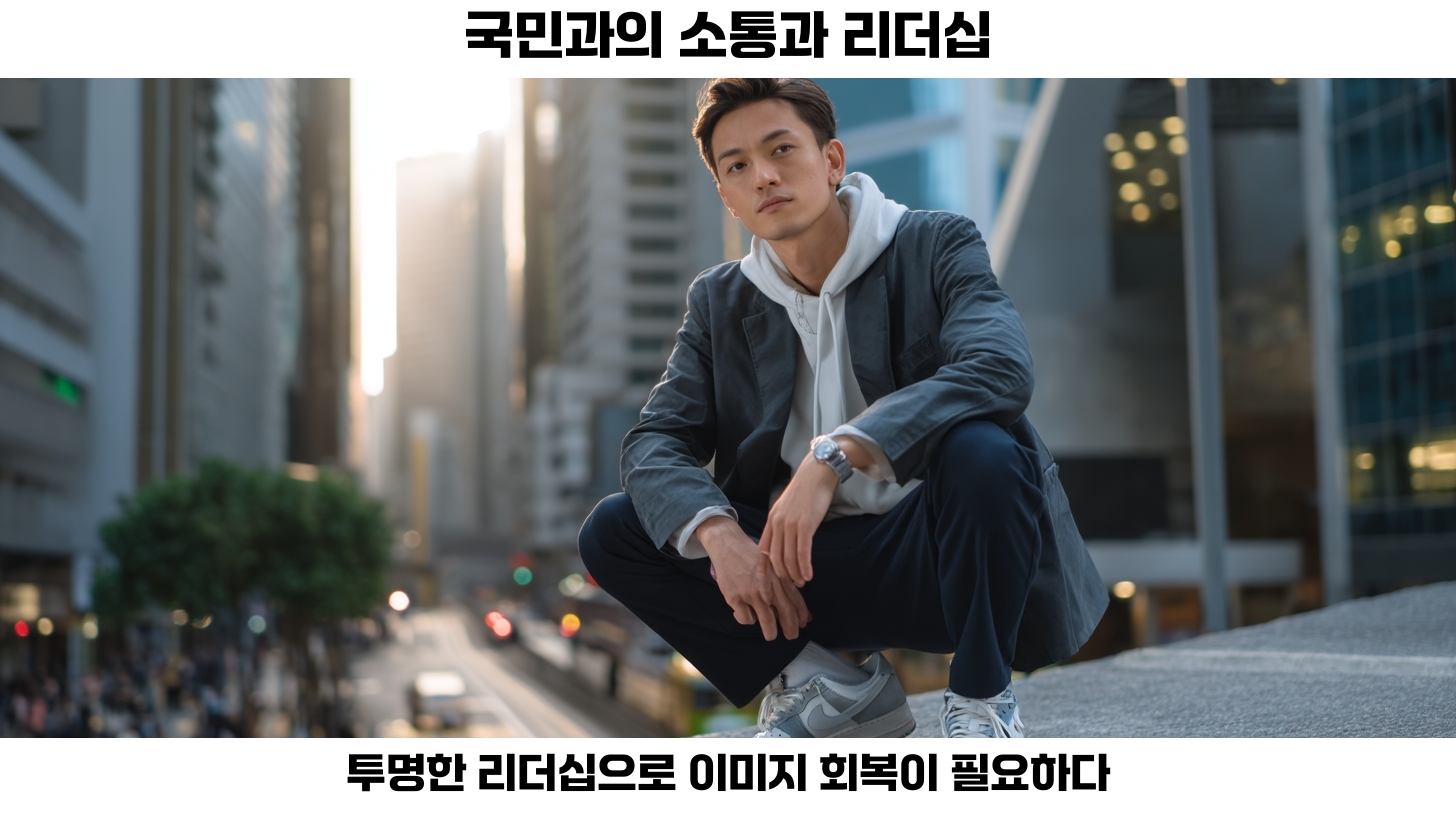 李대통령의 75만원 운동화 논란이 초래한 지지율 하락과 이미지 변화