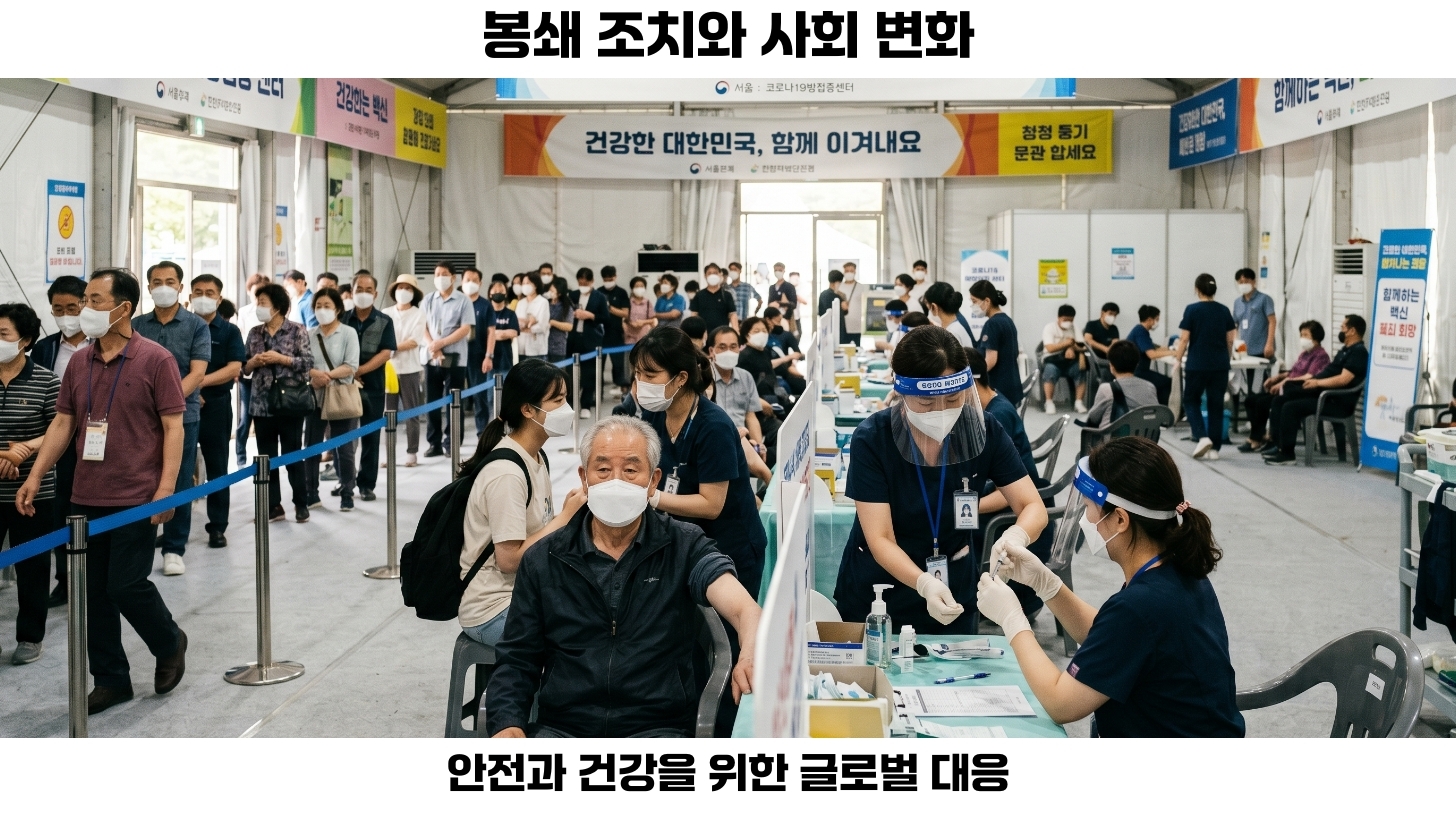 코로나19의 지속적인 영향: 감염자 수, 거리두기 조치와 세계의 대응