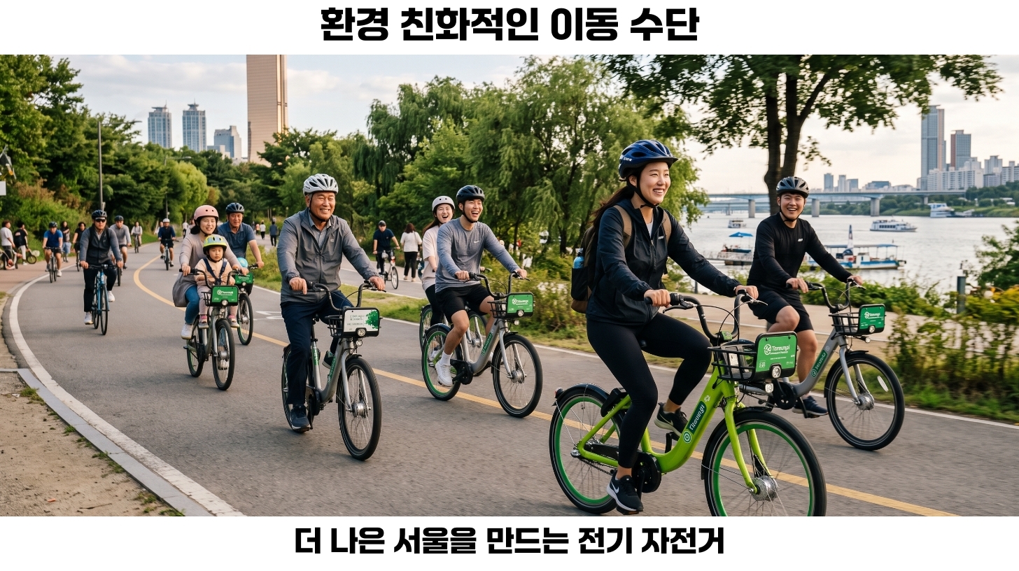 전기 자전거 공유 서비스 서울에서 요금 및 교통의 새로운 혁신